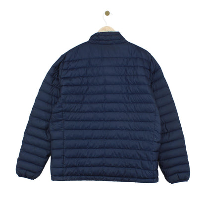 Mens Quilted Jacket Outerwear Zip Down Filled