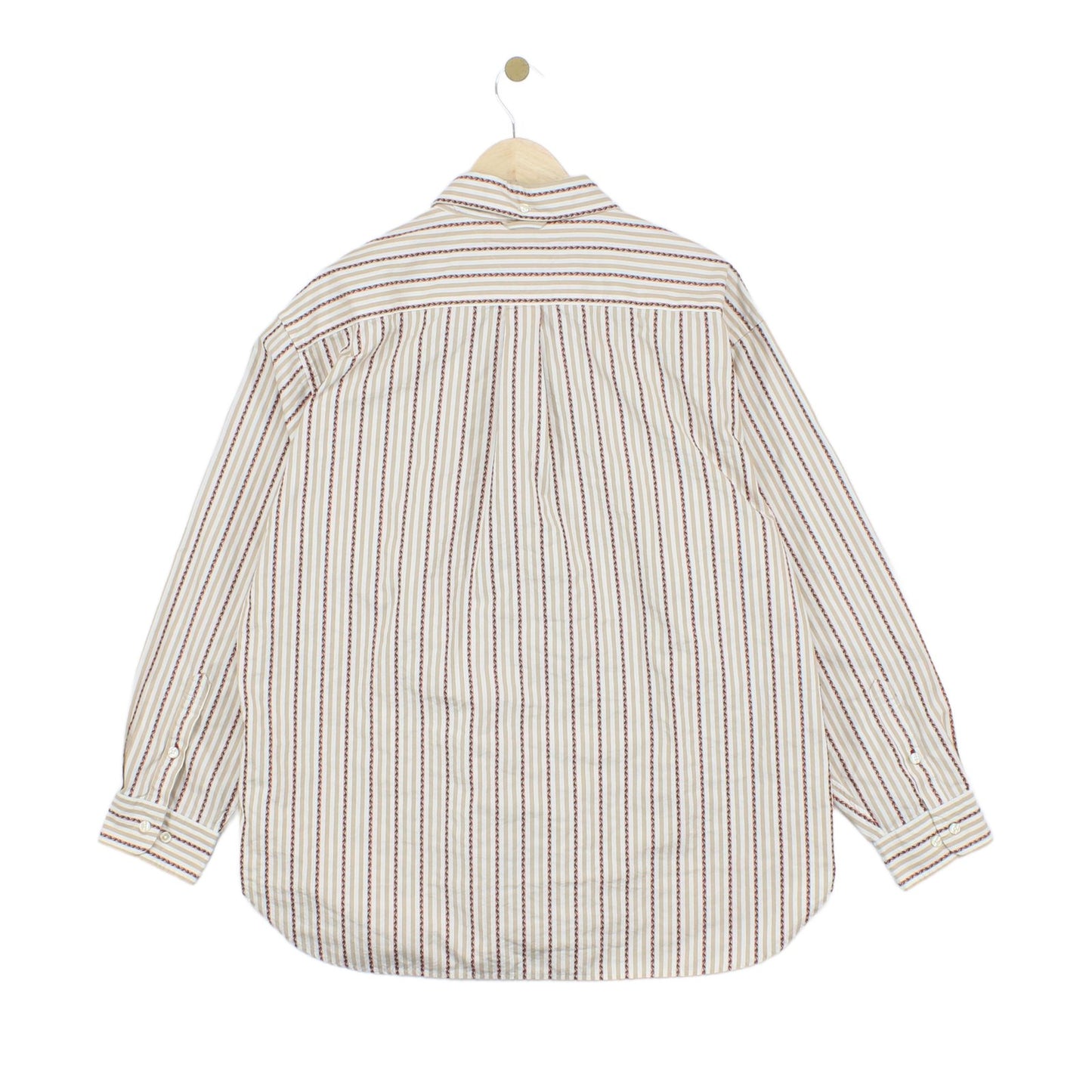 Mens Striped Shirt Button Up Cotton