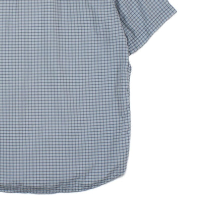 Mens Check Shirt Short Sleeve Outdoor