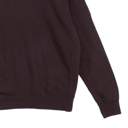 Mens Sweatshirt Crew Neck Patch Work