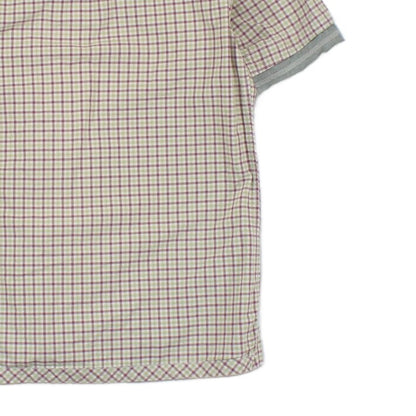 Mens Plaid Shirt Short Sleeve Check