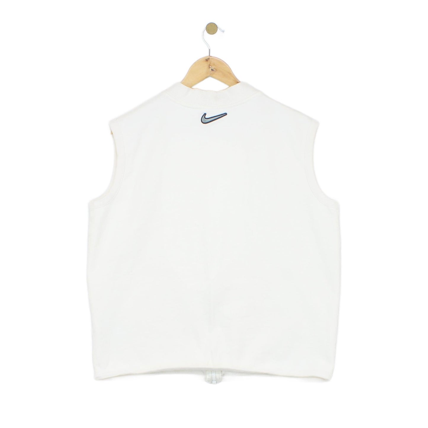 Mens Sweatshirt Vest Athletic Logo Sleeveless Full Zip