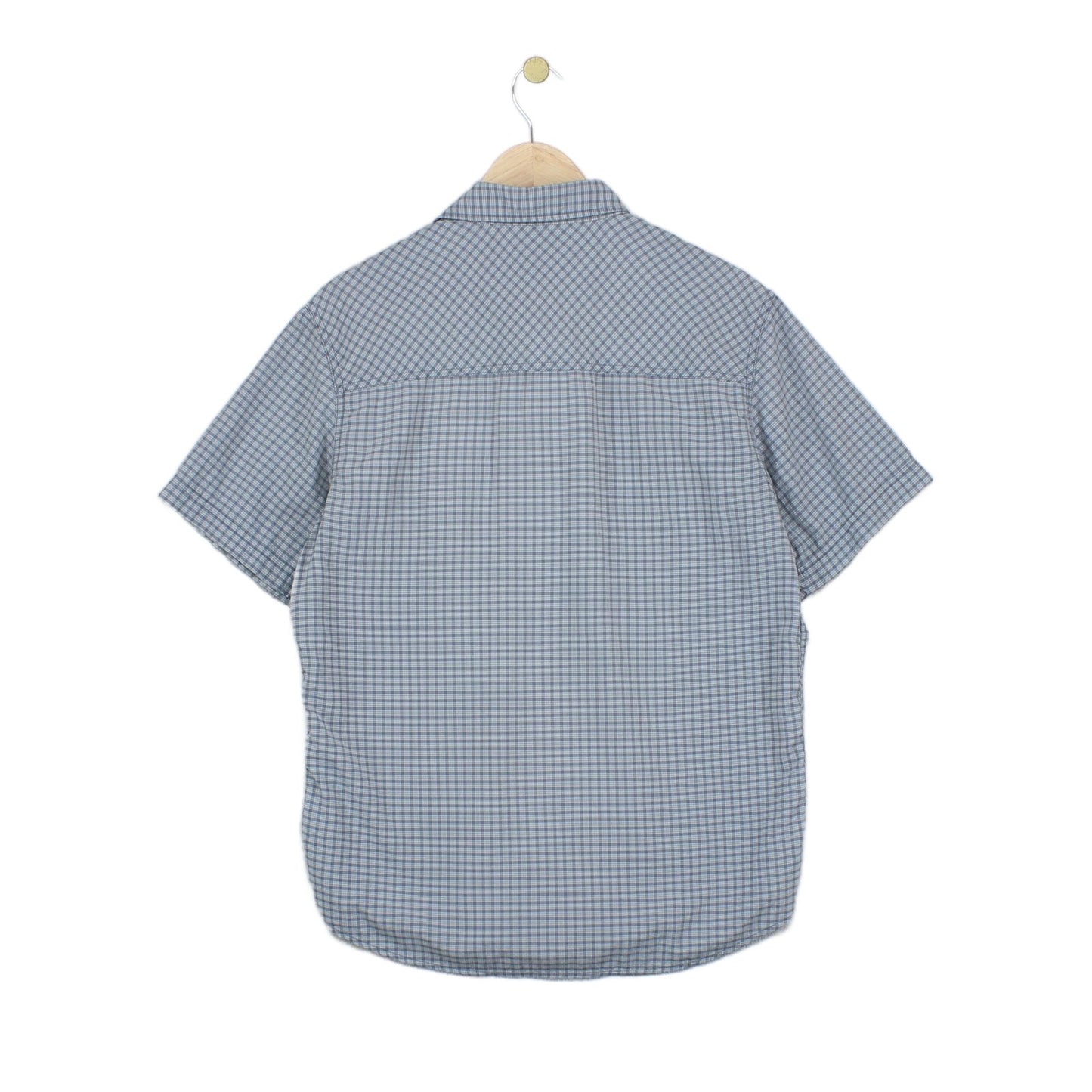 Mens Check Shirt Short Sleeve Outdoor
