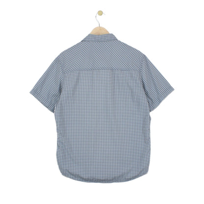 Mens Check Shirt Short Sleeve Outdoor