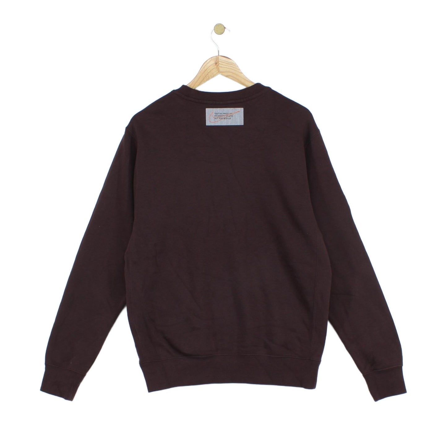 Mens Sweatshirt Crew Neck Patch Work