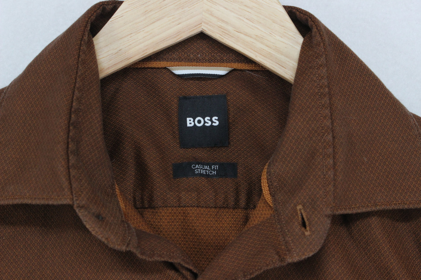 Mens Shirt Stretch Button Up Long Sleeve
