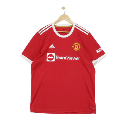 Mens Manchester United 2021-22 Football Shirt #25 Sancho