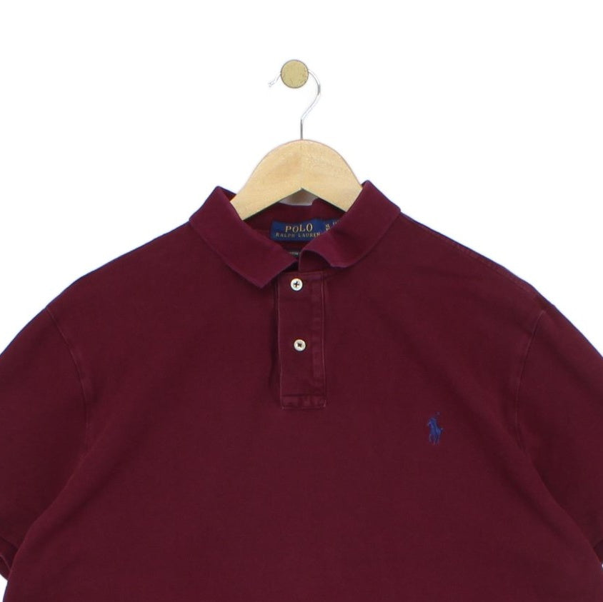 Mens Polo Shirt Slim Fit Button Up Short Sleeve