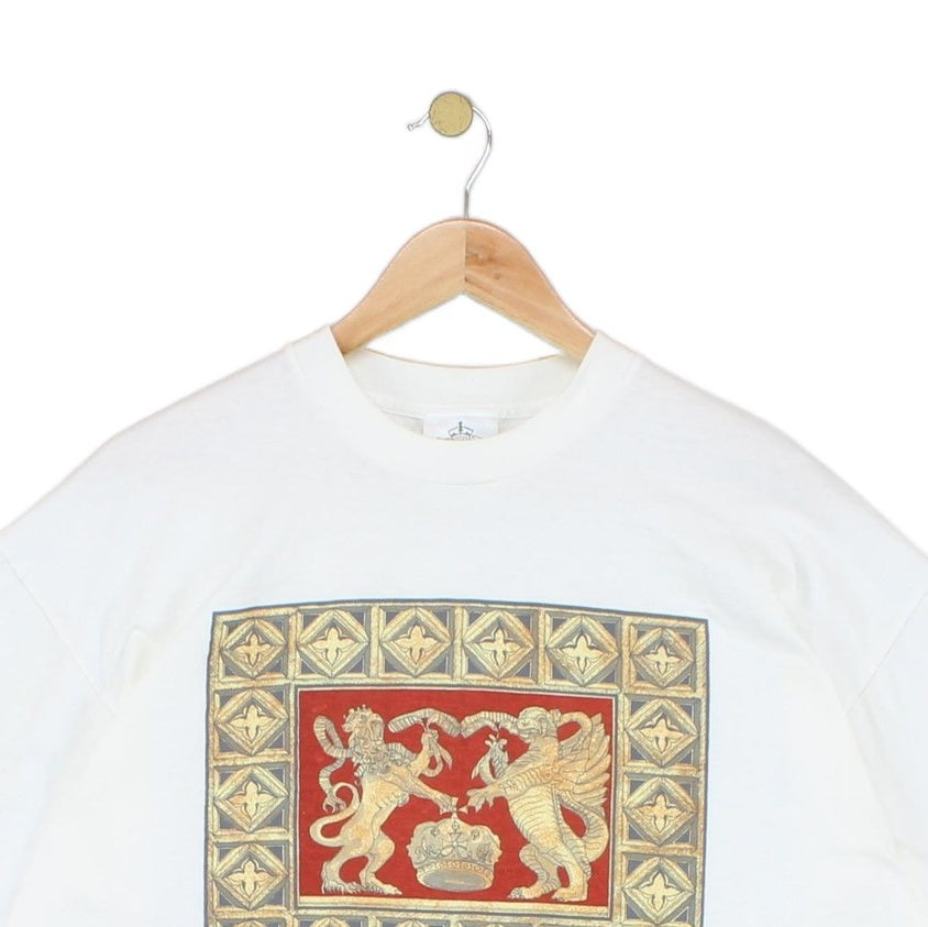 Mens Single Stitch T-Shirt Graphic Crew Neck