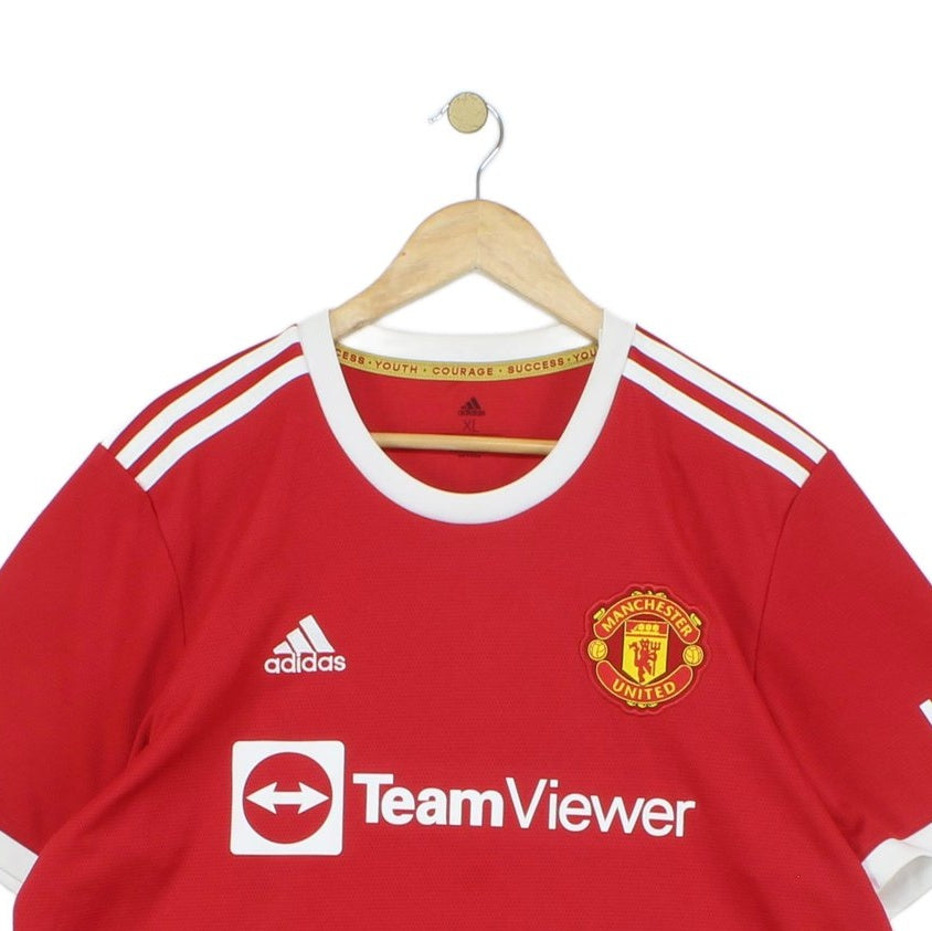 Mens Manchester United 2021-22 Football Shirt #25 Sancho