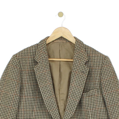 Mens Tweed Blazer Uk Made Check Wool