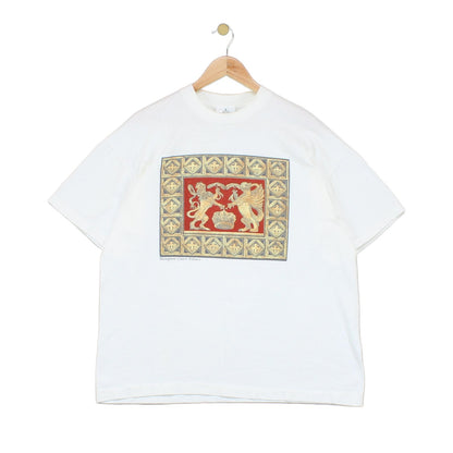 Mens Single Stitch T-Shirt Graphic Crew Neck