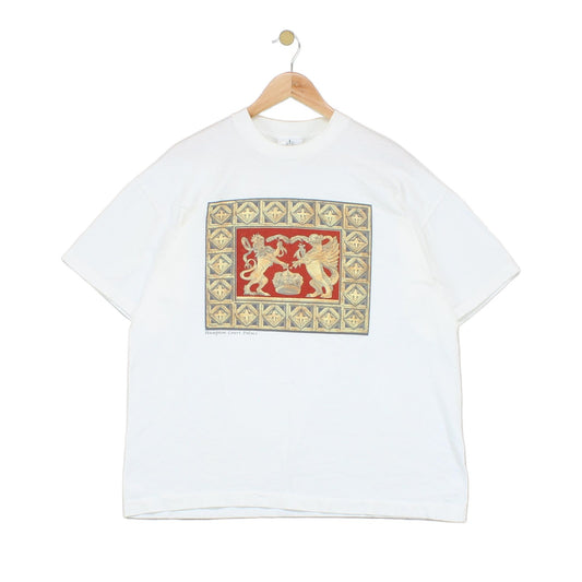 Mens Single Stitch T-Shirt Graphic Crew Neck