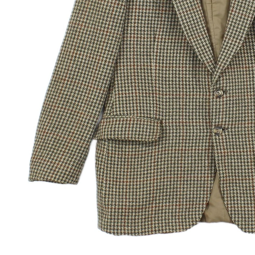 Mens Tweed Blazer Uk Made Check Wool