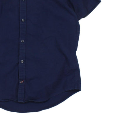 Mens Shirt Button Up Short Sleeve Slim Fit