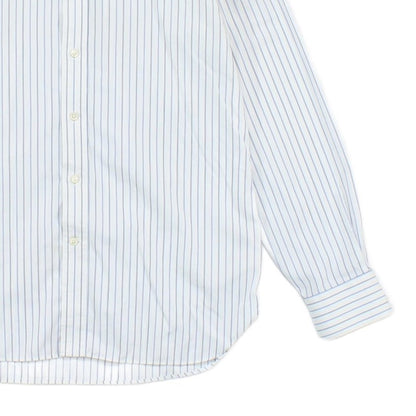Mens Striped Shirt Button Up Collared