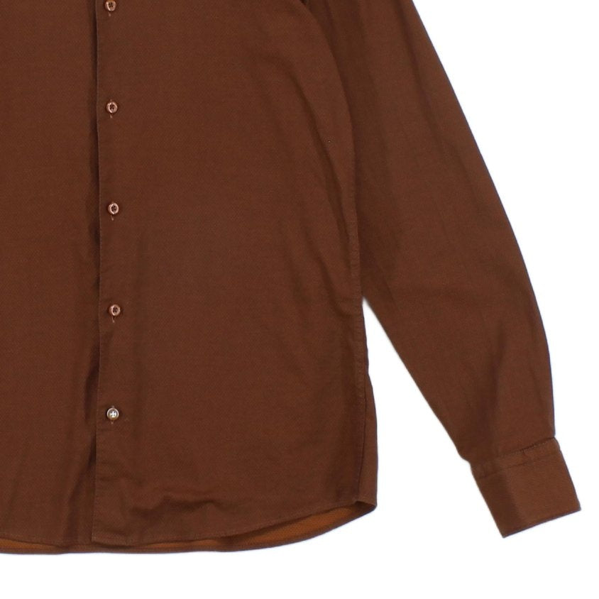 Mens Shirt Stretch Button Up Long Sleeve