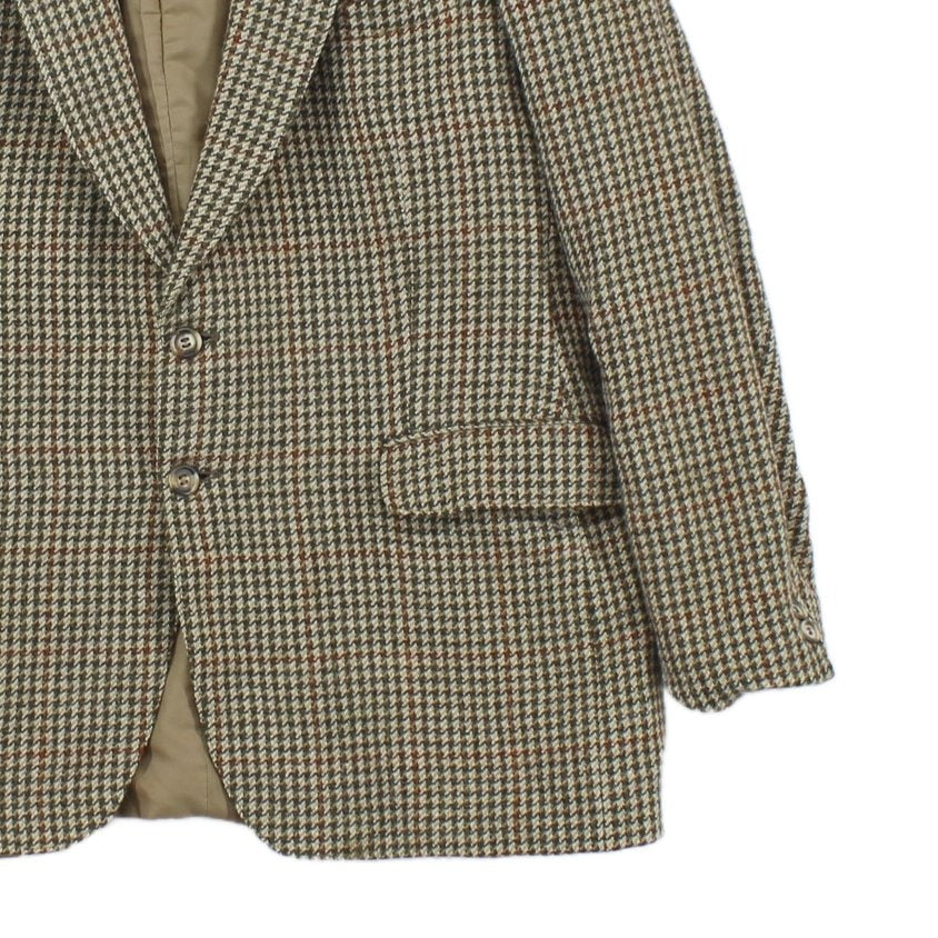 Mens Tweed Blazer Uk Made Check Wool
