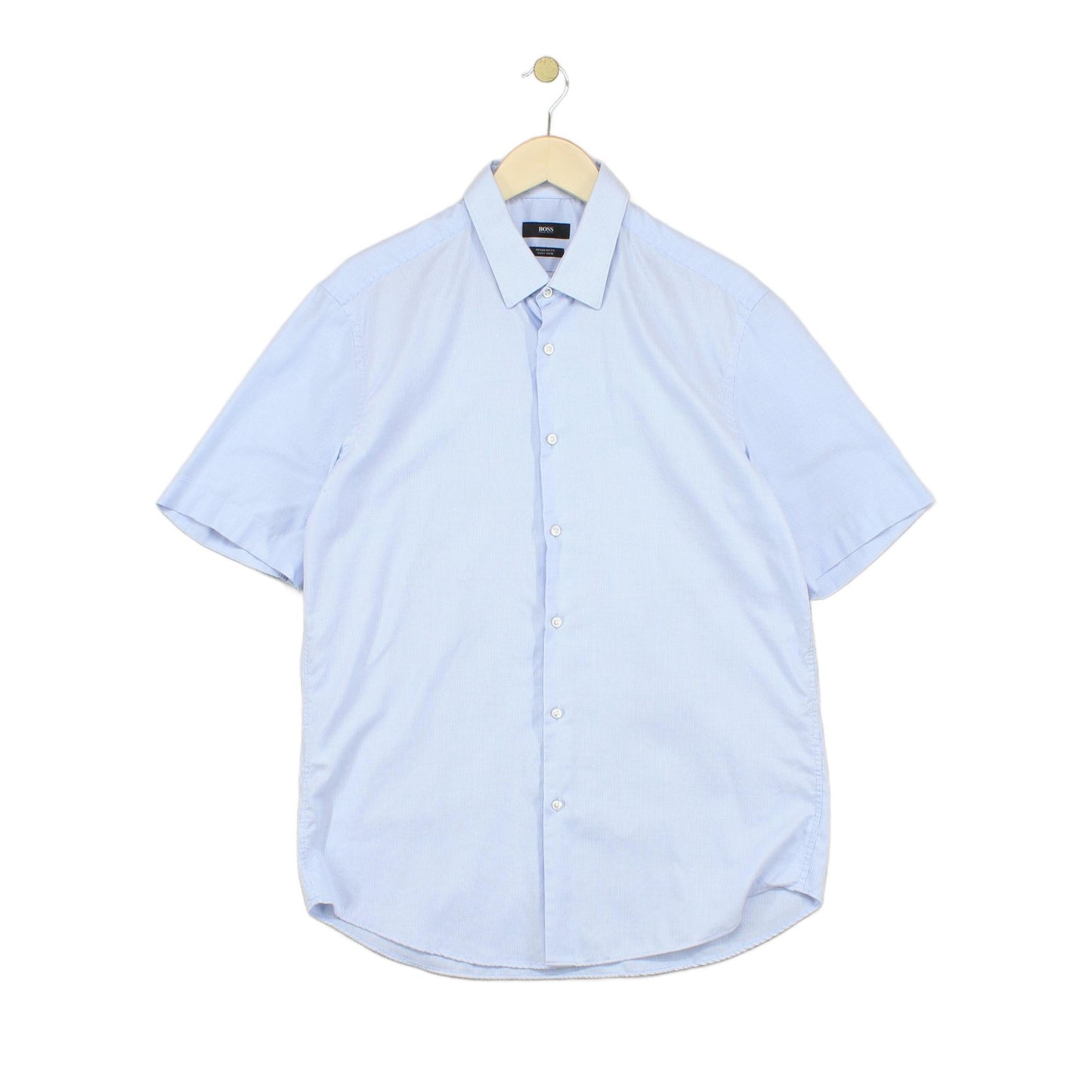 Mens Shirt Short Sleeve Easy Iron Classic