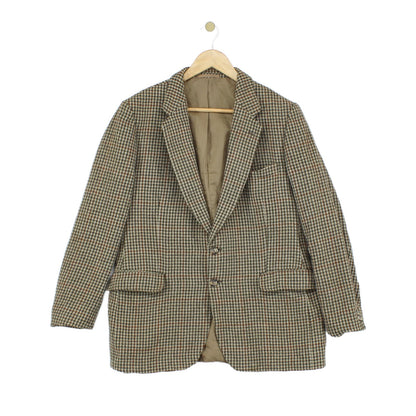 Mens Tweed Blazer Uk Made Check Wool