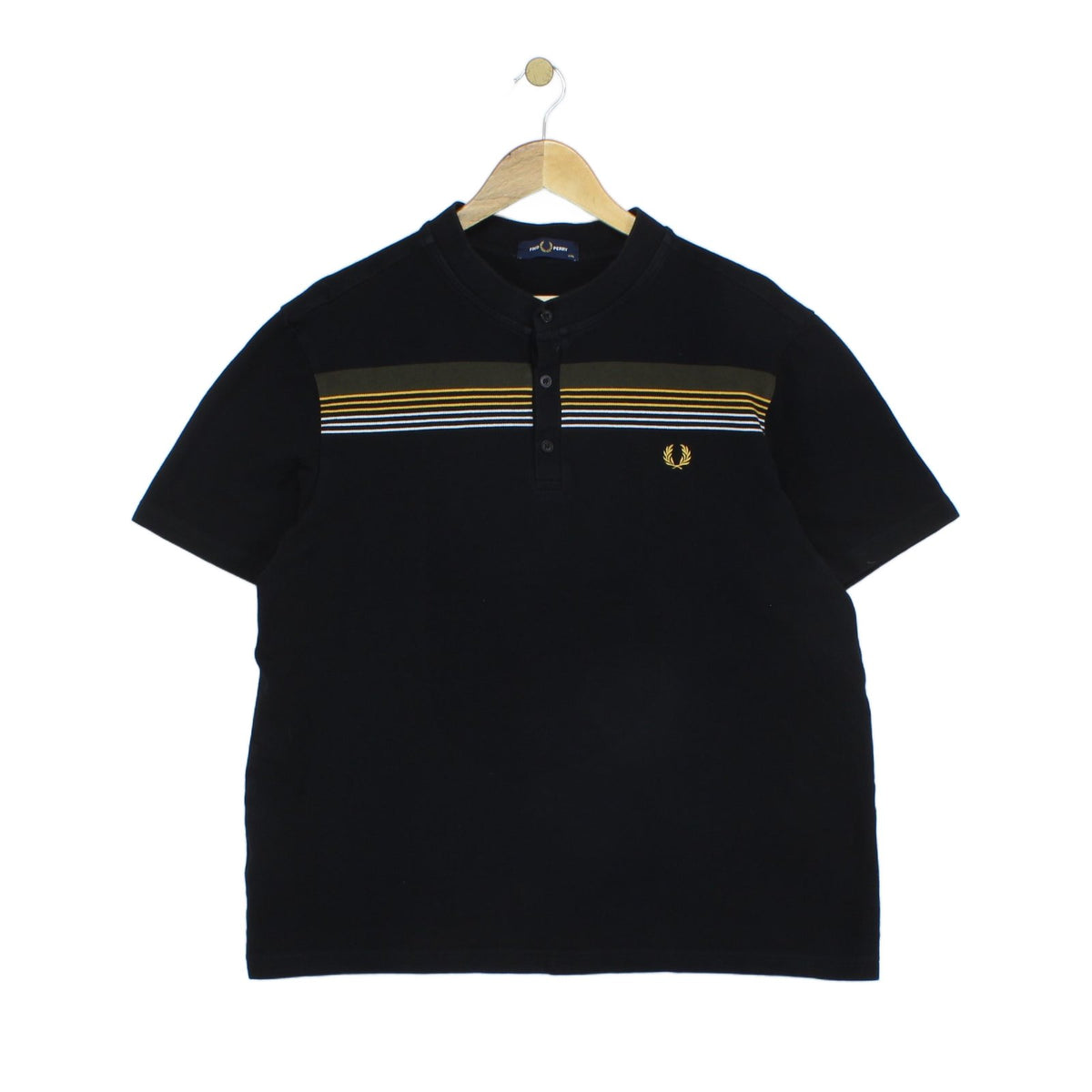 Mens Henley Polo Shirt Short Sleeve