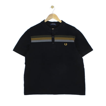 Mens Henley Polo Shirt Short Sleeve