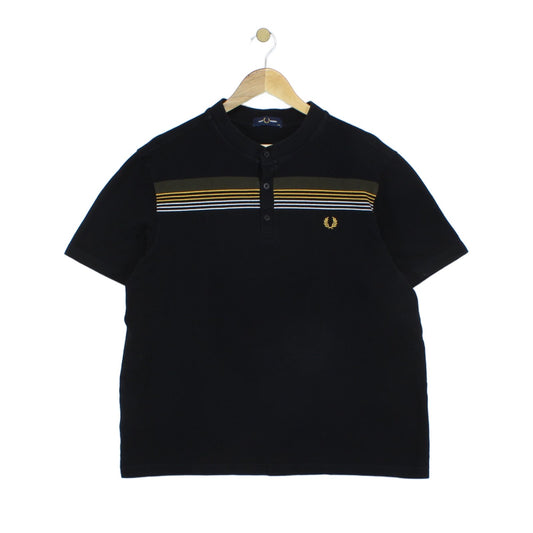 Mens Henley Polo Shirt Short Sleeve