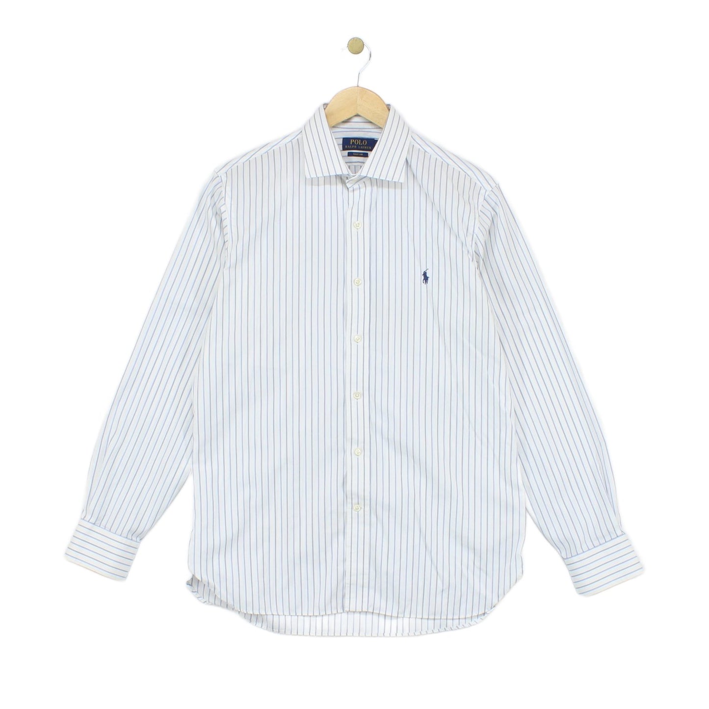Mens Striped Shirt Button Up Collared