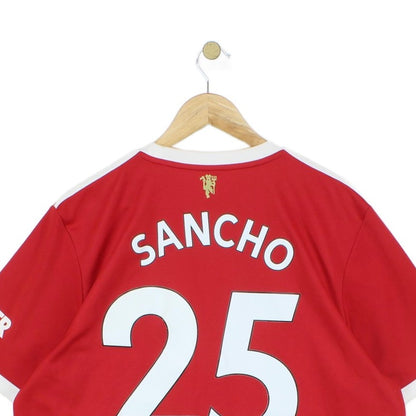 Mens Manchester United 2021-22 Football Shirt #25 Sancho