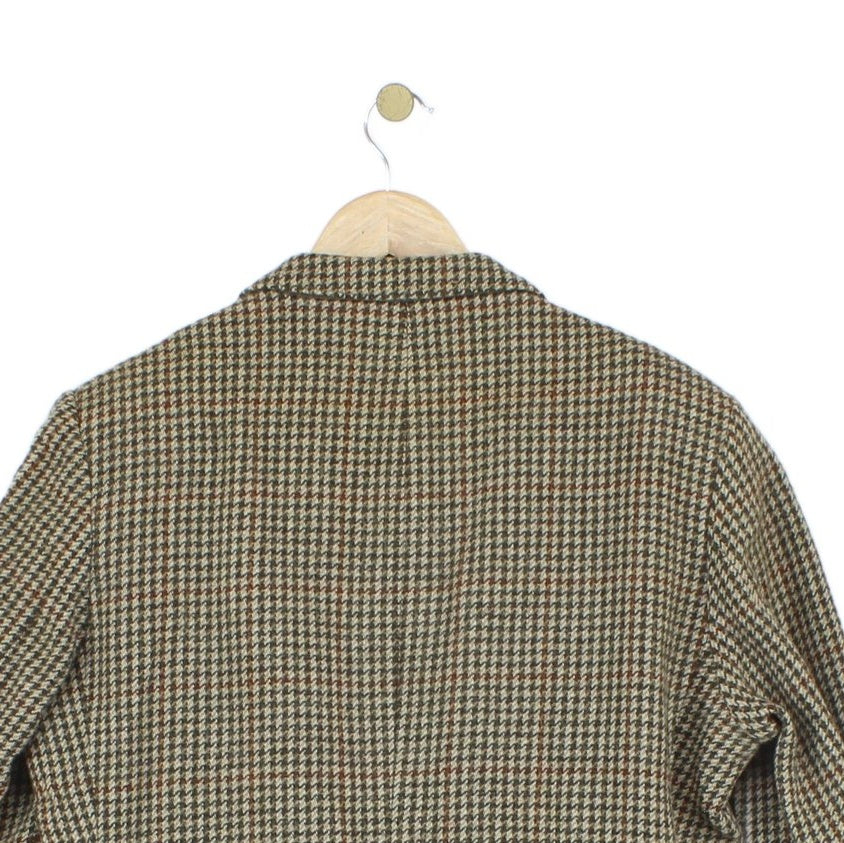 Mens Tweed Blazer Uk Made Check Wool