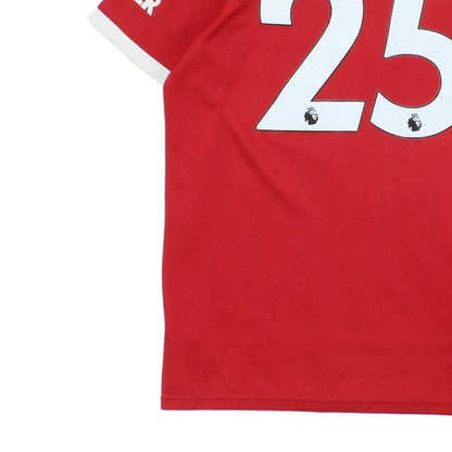 Mens Manchester United 2021-22 Football Shirt #25 Sancho