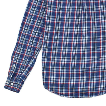 Mens Plaid Shirt Slim Fit Button Up