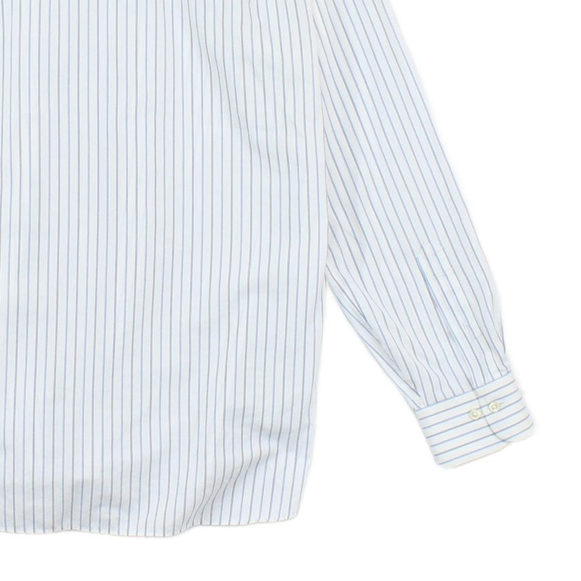 Mens Striped Shirt Button Up Collared