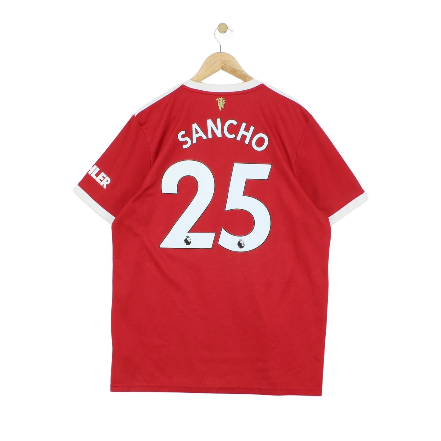 Mens Manchester United 2021-22 Football Shirt #25 Sancho