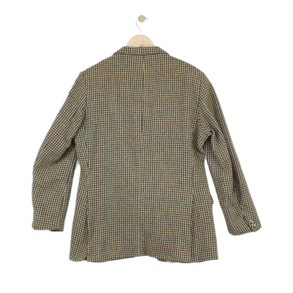 Mens Tweed Blazer Uk Made Check Wool