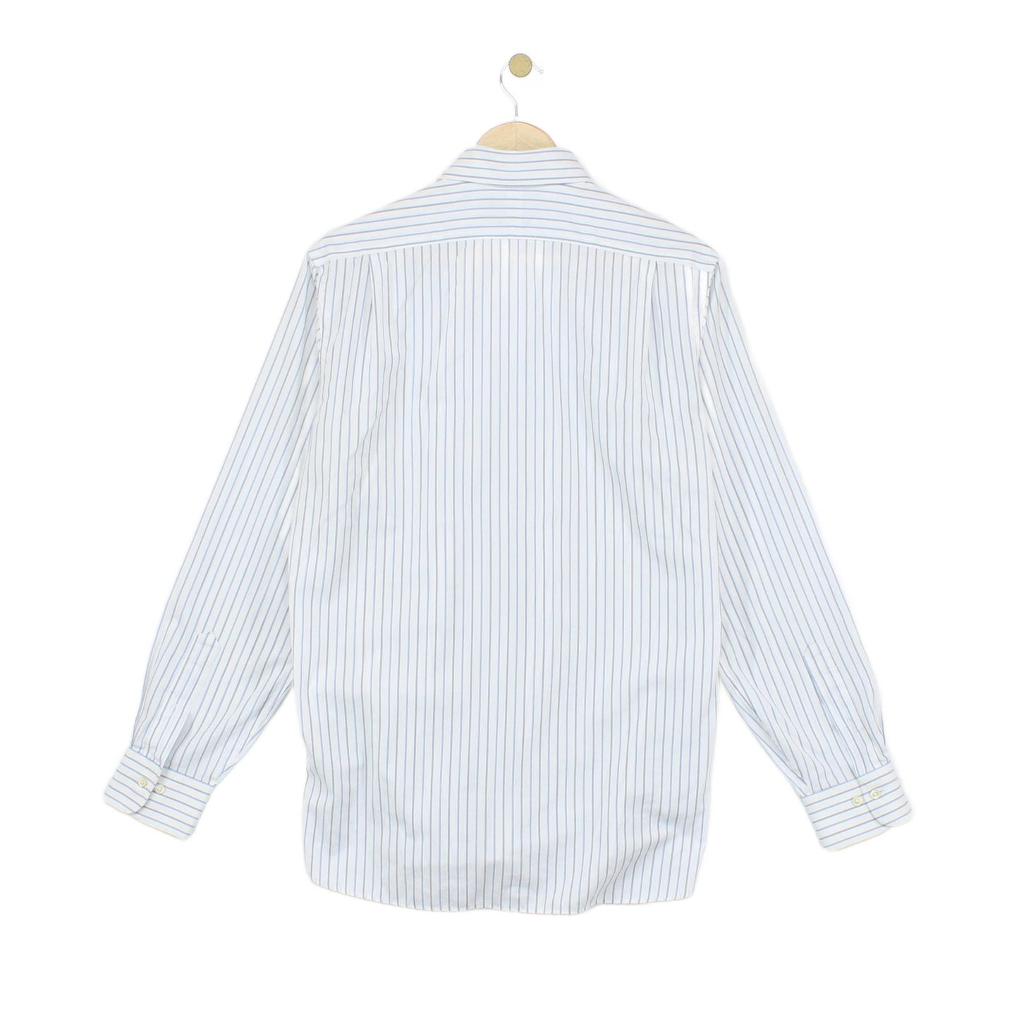 Mens Striped Shirt Button Up Collared