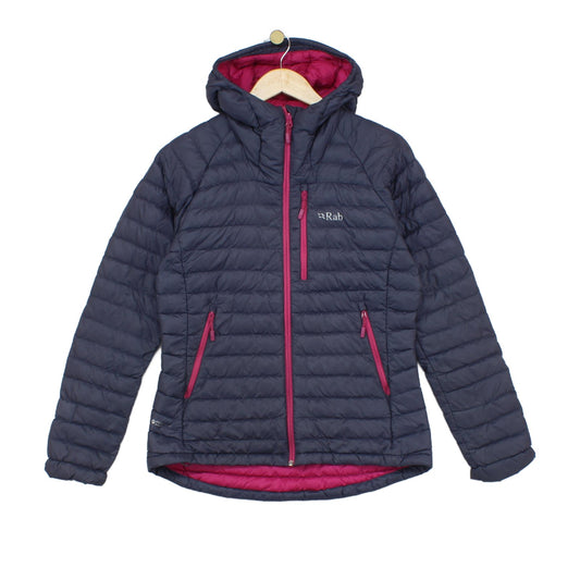 Womens Microlight Alpine Quilted Jacket Hooded Down Filled