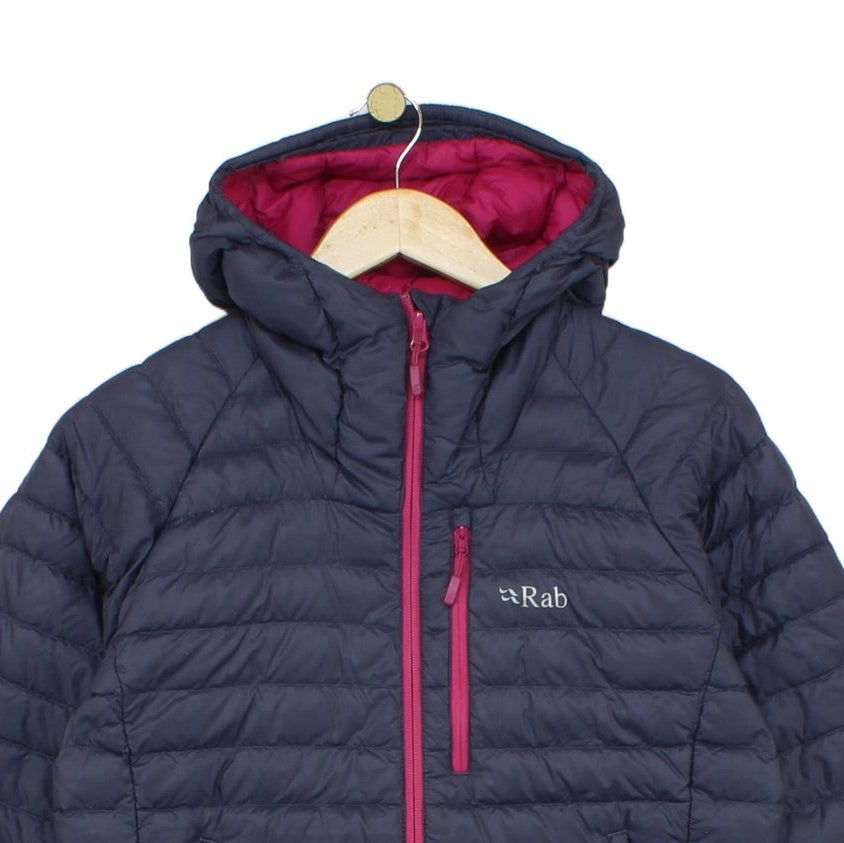Womens Microlight Alpine Quilted Jacket Hooded Down Filled