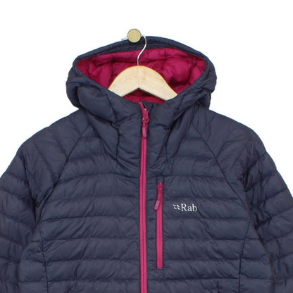 Womens Microlight Alpine Quilted Jacket Hooded Down Filled