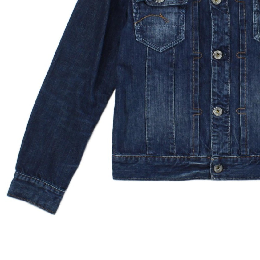 Mens New Core Denim Jacket Collared