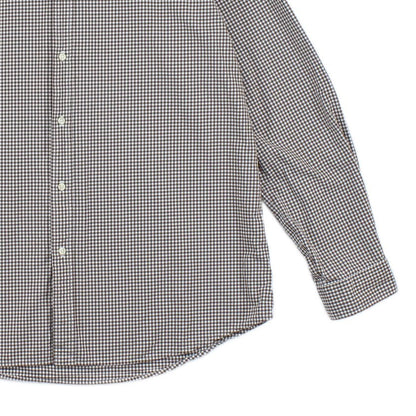 Mens Check Shirt Button Down Long Sleeve Classic