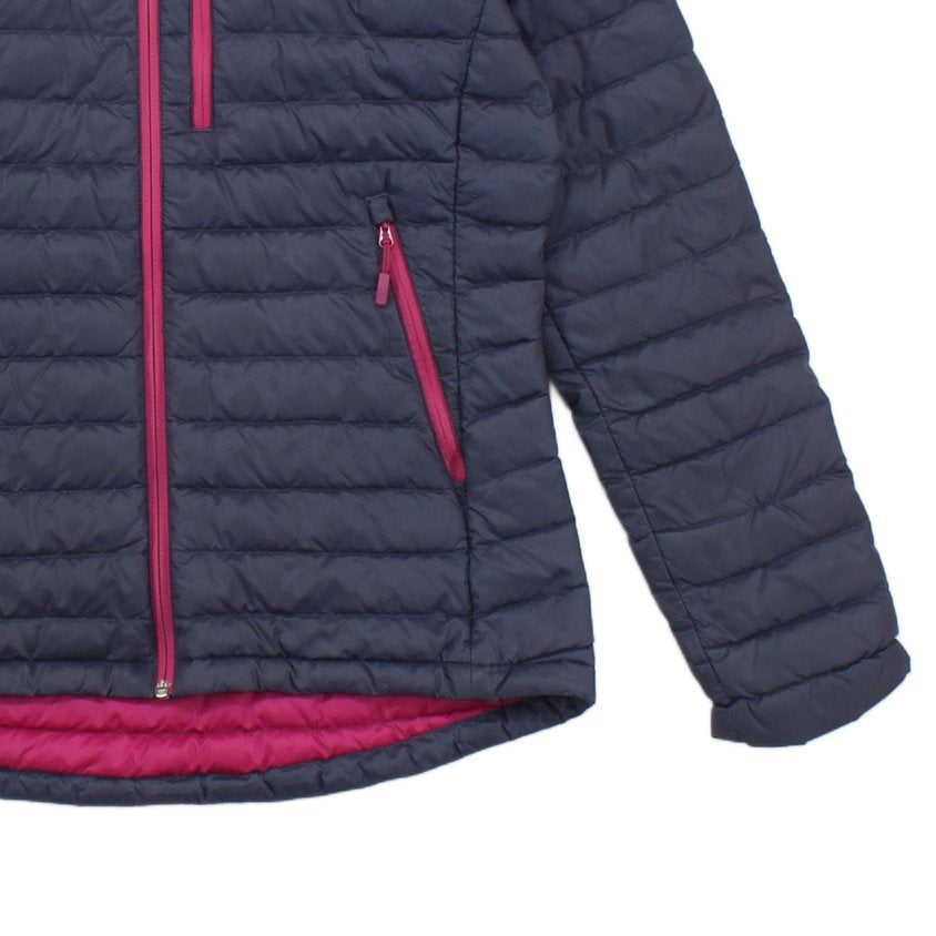 Womens Microlight Alpine Quilted Jacket Hooded Down Filled