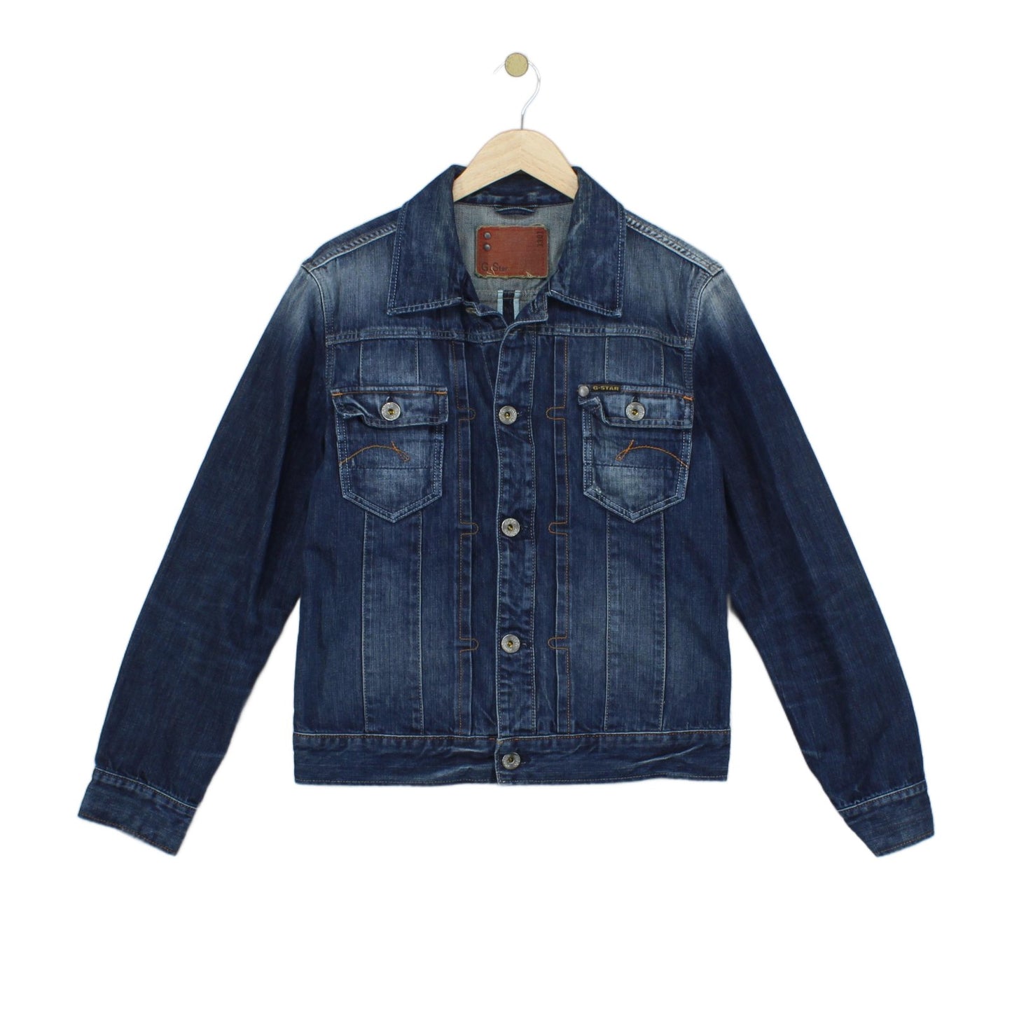 Mens New Core Denim Jacket Collared