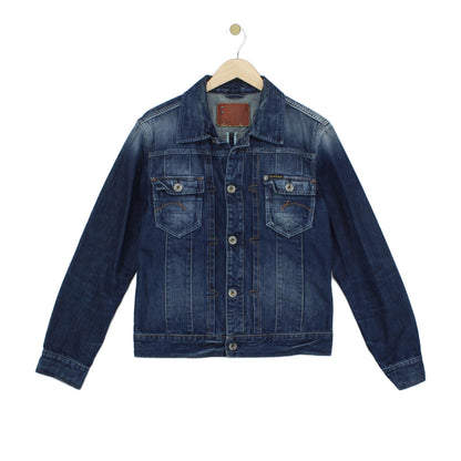 Mens New Core Denim Jacket Collared