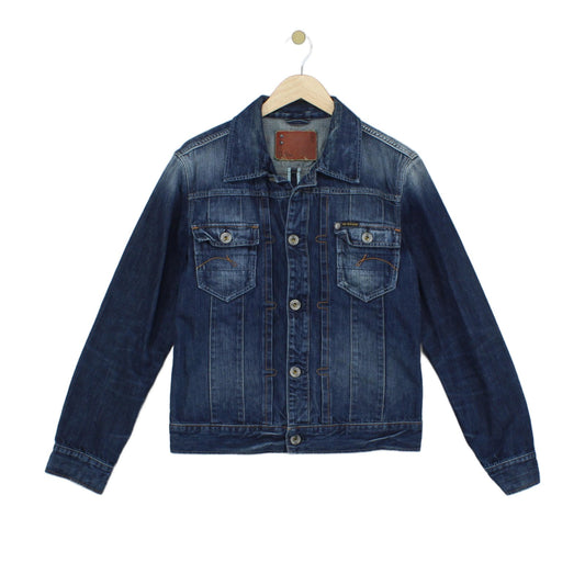Mens New Core Denim Jacket Collared
