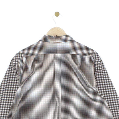 Mens Check Shirt Button Down Long Sleeve Classic
