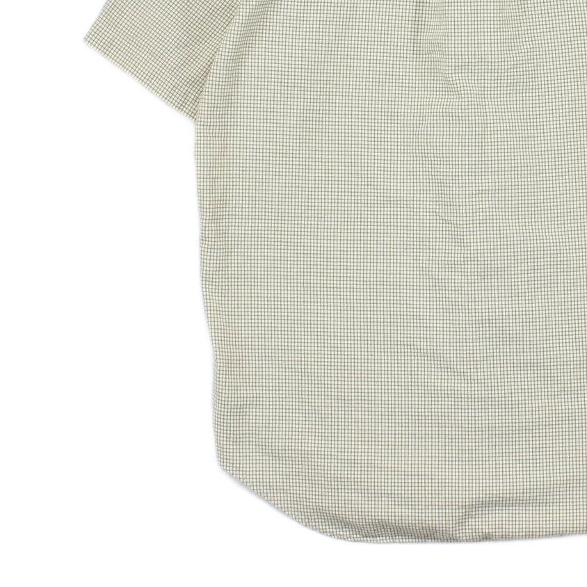 Mens Check Shirt Short Sleeve Button Up