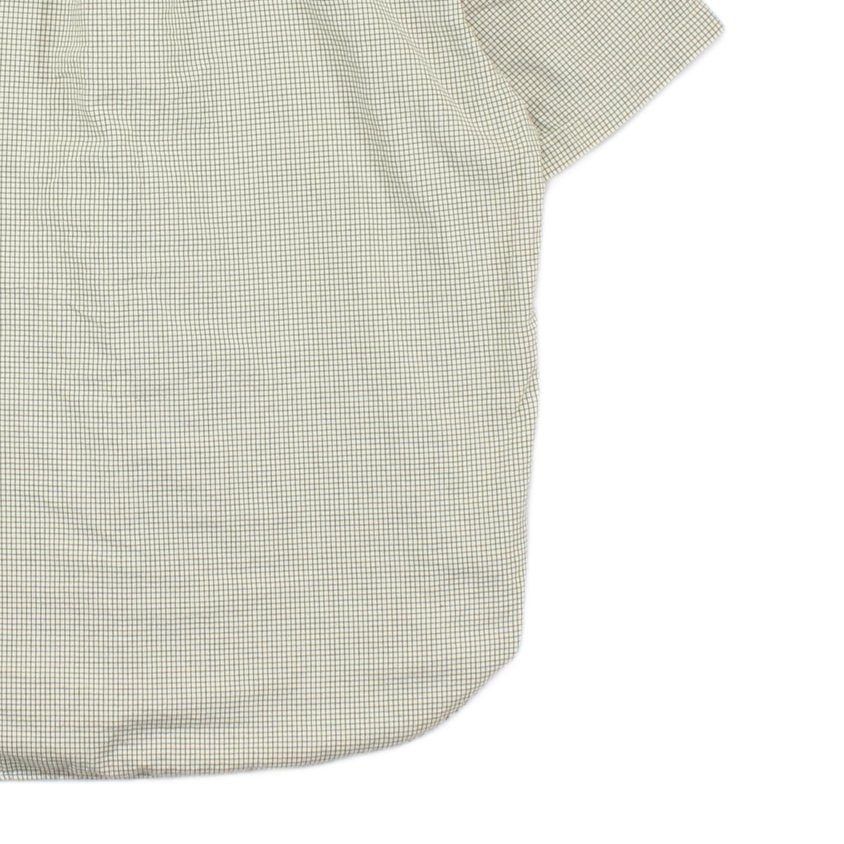 Mens Check Shirt Short Sleeve Button Up