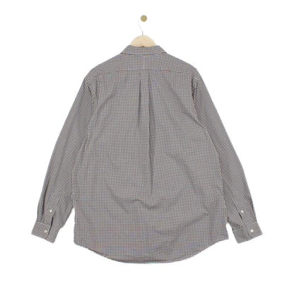 Mens Check Shirt Button Down Long Sleeve Classic