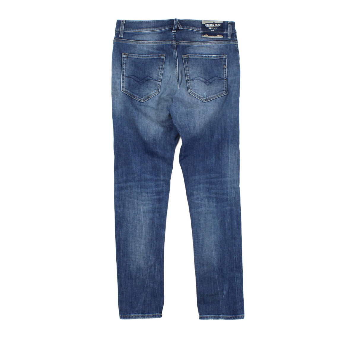 Mens Mickym Jeans Distressed Denim Slim Tapered